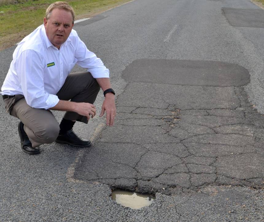 Funding reduction the reason for poor road conditions